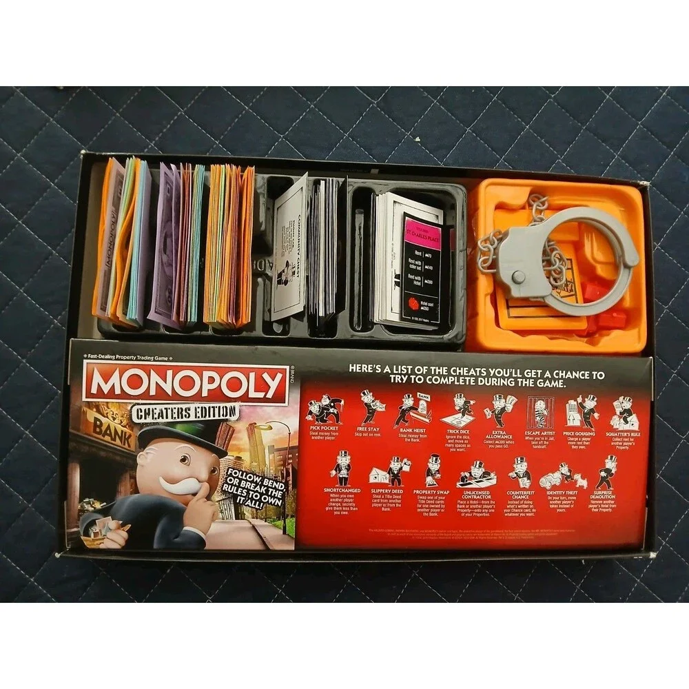 Monopoly Cheaters Edition Board Game Complete Set